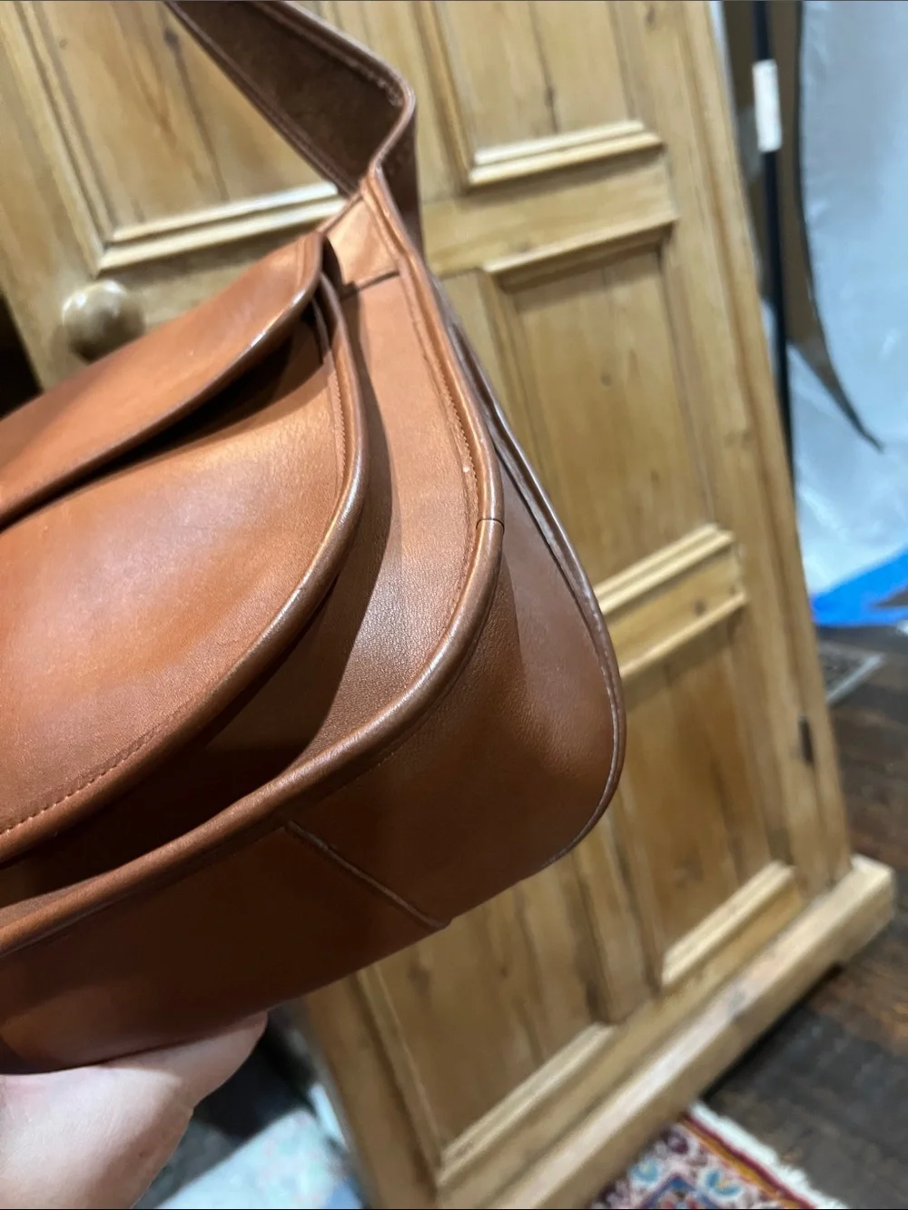 Coach 9980 Taft Crossbody in British Tan Leather